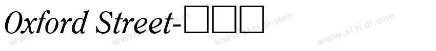Oxford Street字体转换